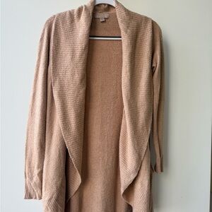 Barefoot Dreams Cozy Tan Cardigan XS/S